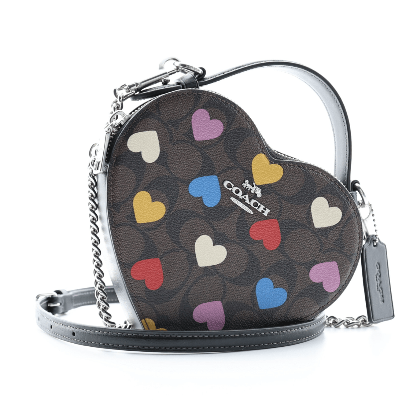 Coach Heart Monogram Crossbody