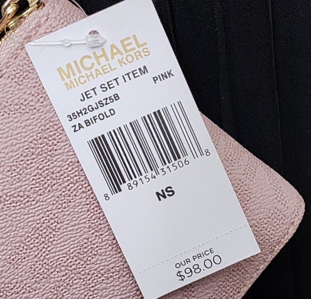 Michael Kors Jet Set Logo Bifold Wallet Pink