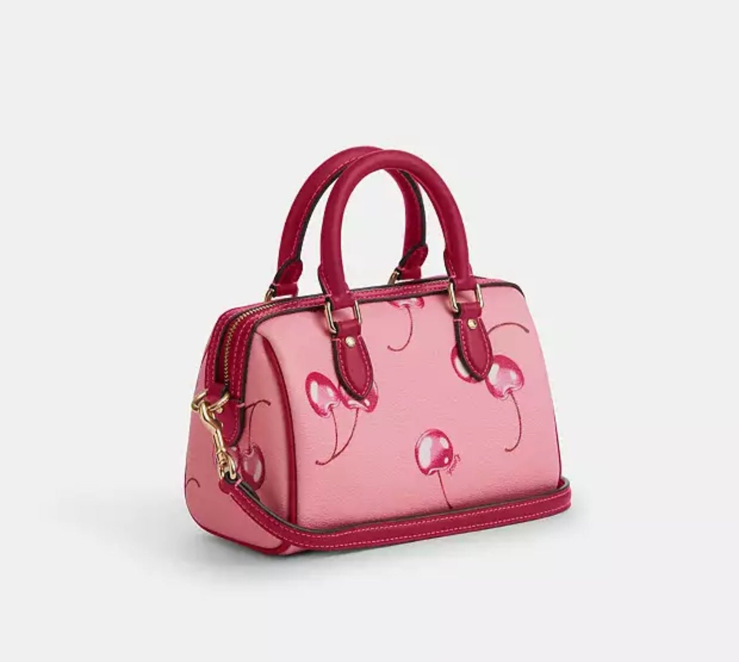 Coach Rowan Pink Cherry Mini Crossbody