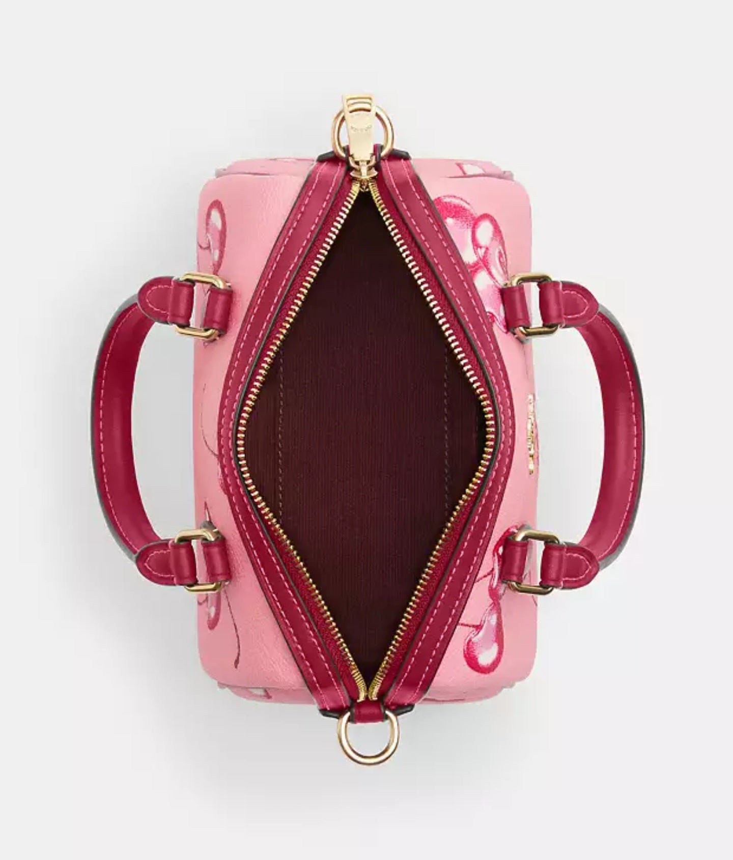 Coach Rowan Pink Cherry Mini Crossbody