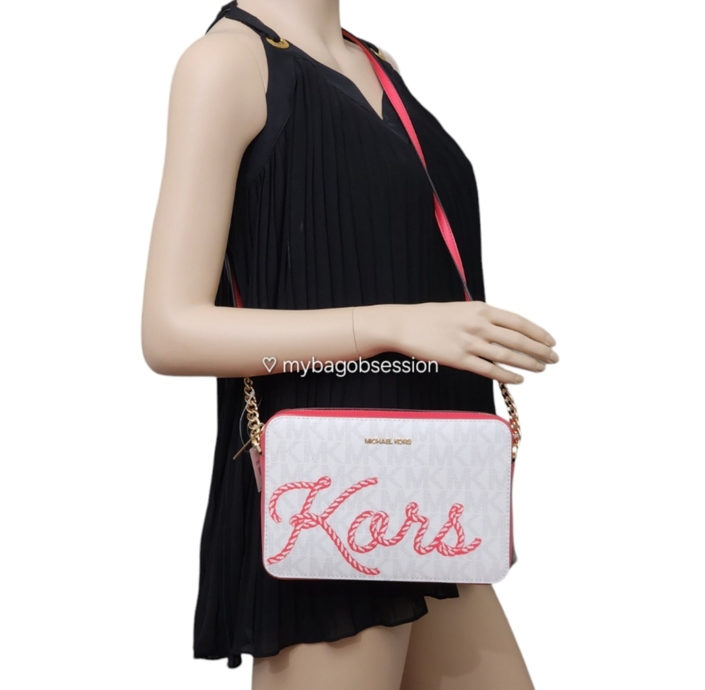 Michael Kors Jet Set Logo Large Crossbody