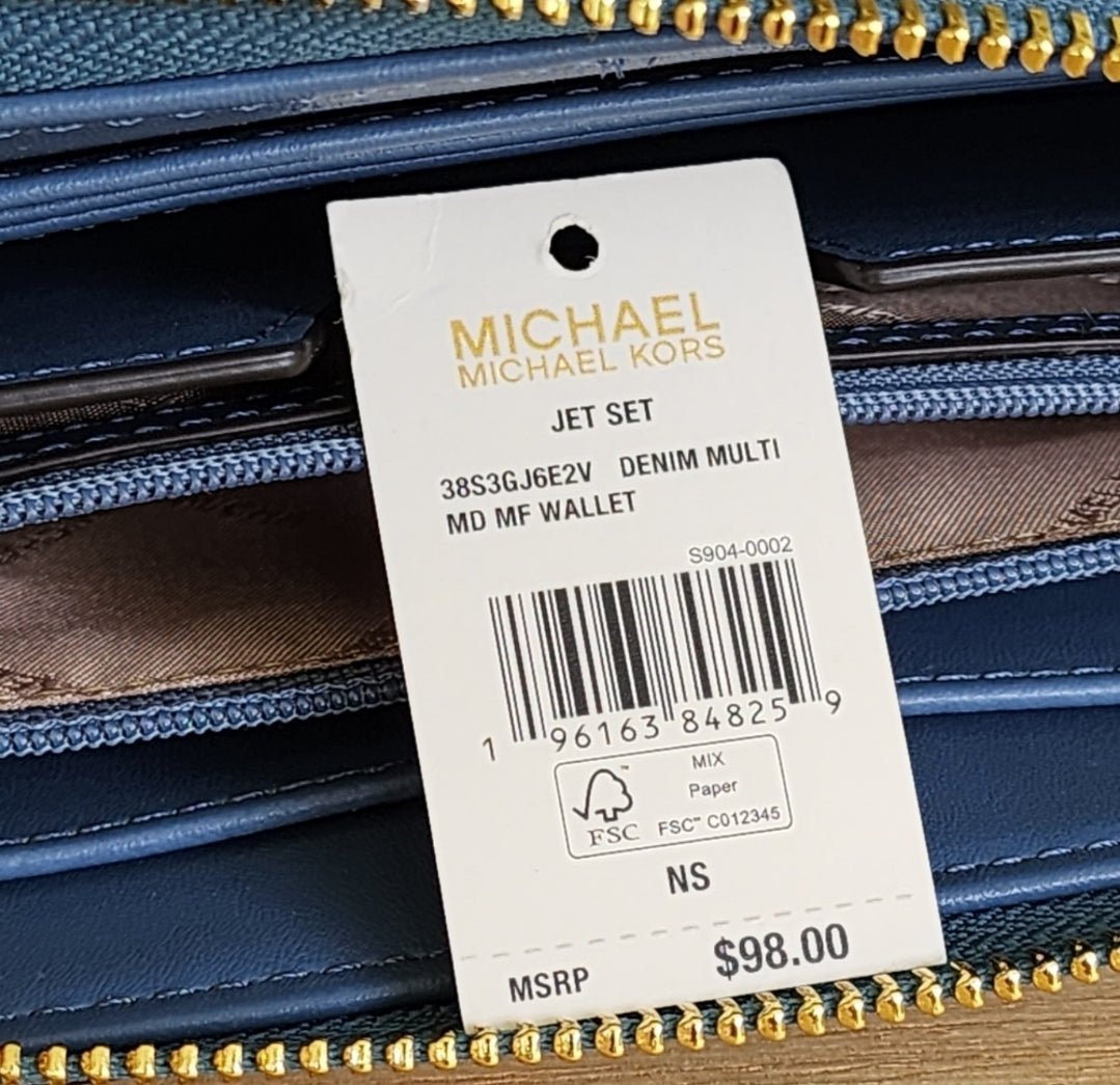 Michael Kors Maple Logo LG Satchel SET Blue