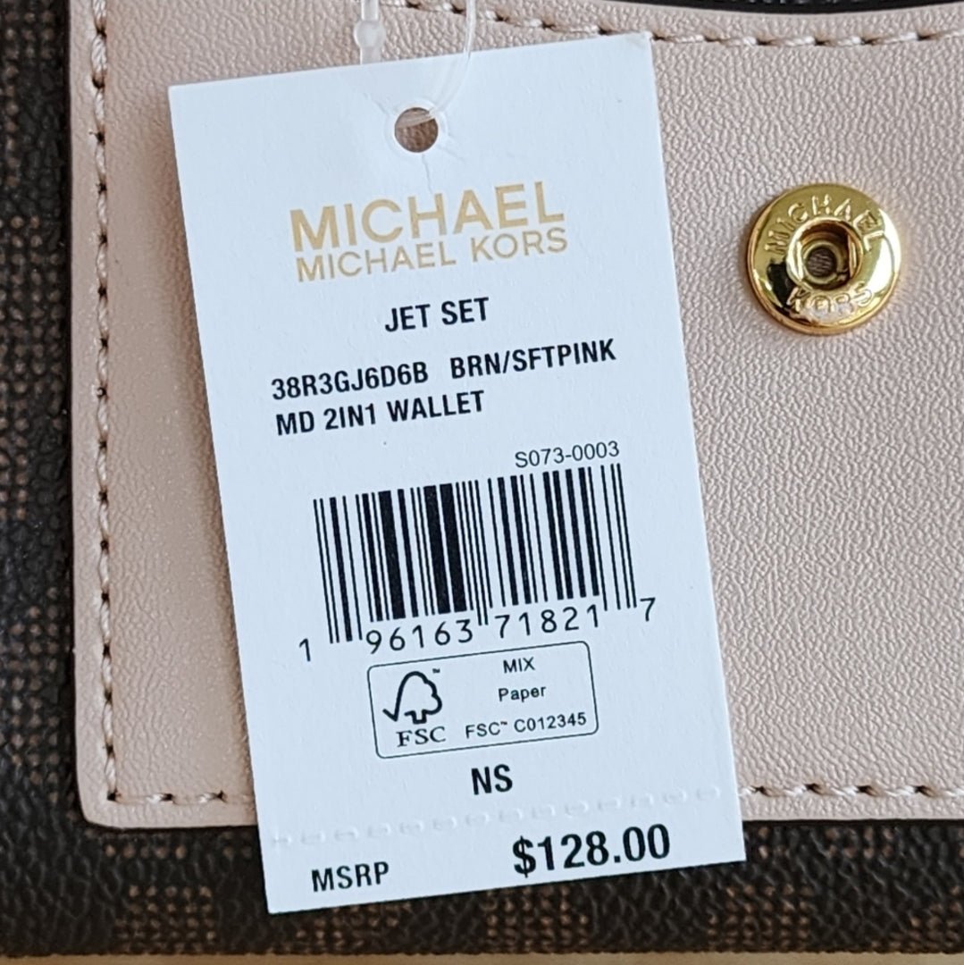 Michael Kors Jet Set Logo MD 2 in 1 Wallet