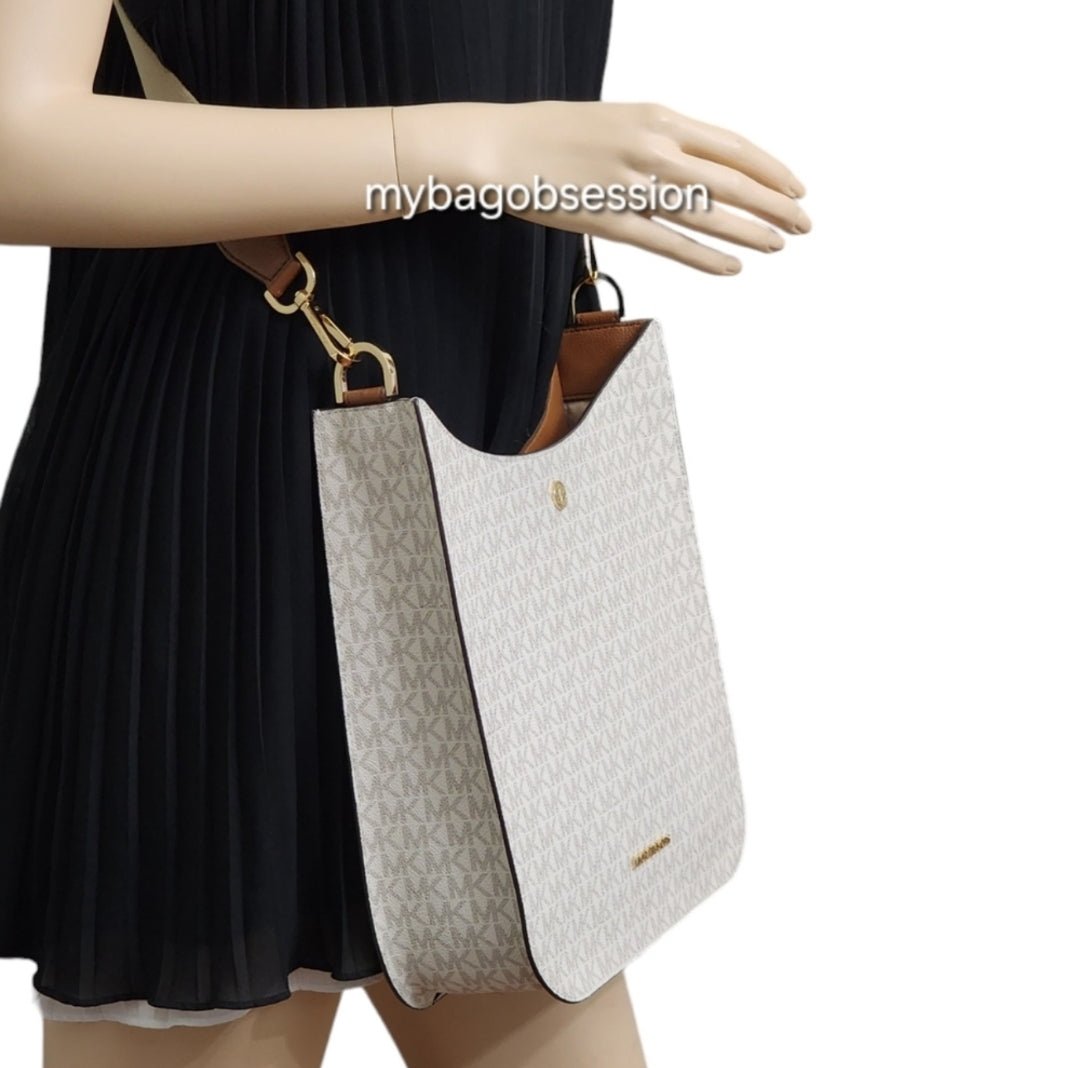 Michael Kors Briley Logo LG Vanilla Crossbody