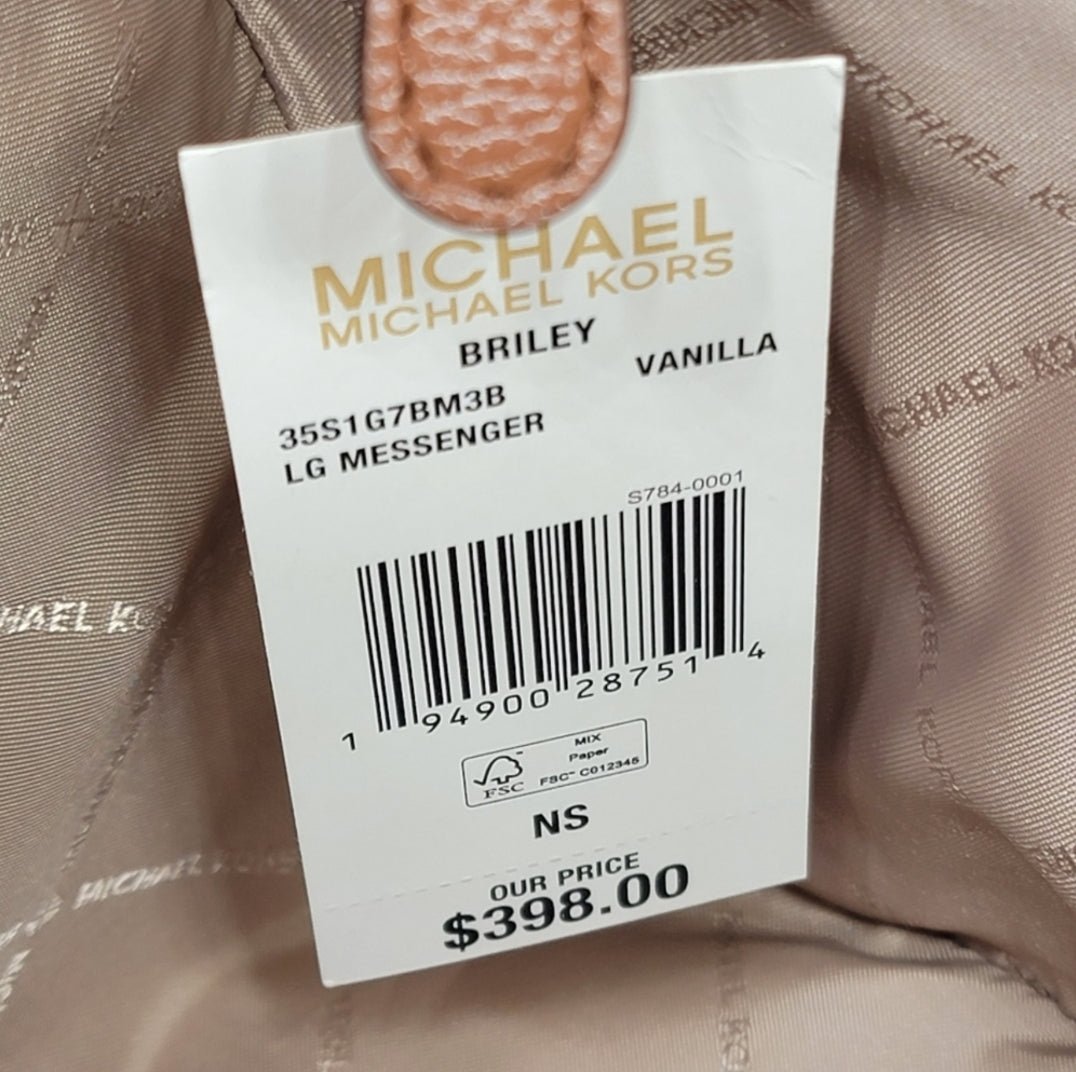 Michael Kors Briley Logo LG Vanilla Crossbody