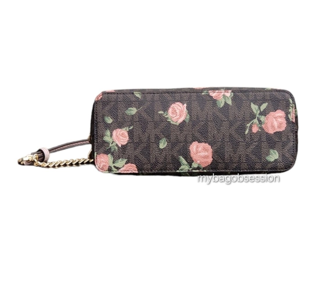 Michael Kors Cindy Logo Floral LG Crossbody