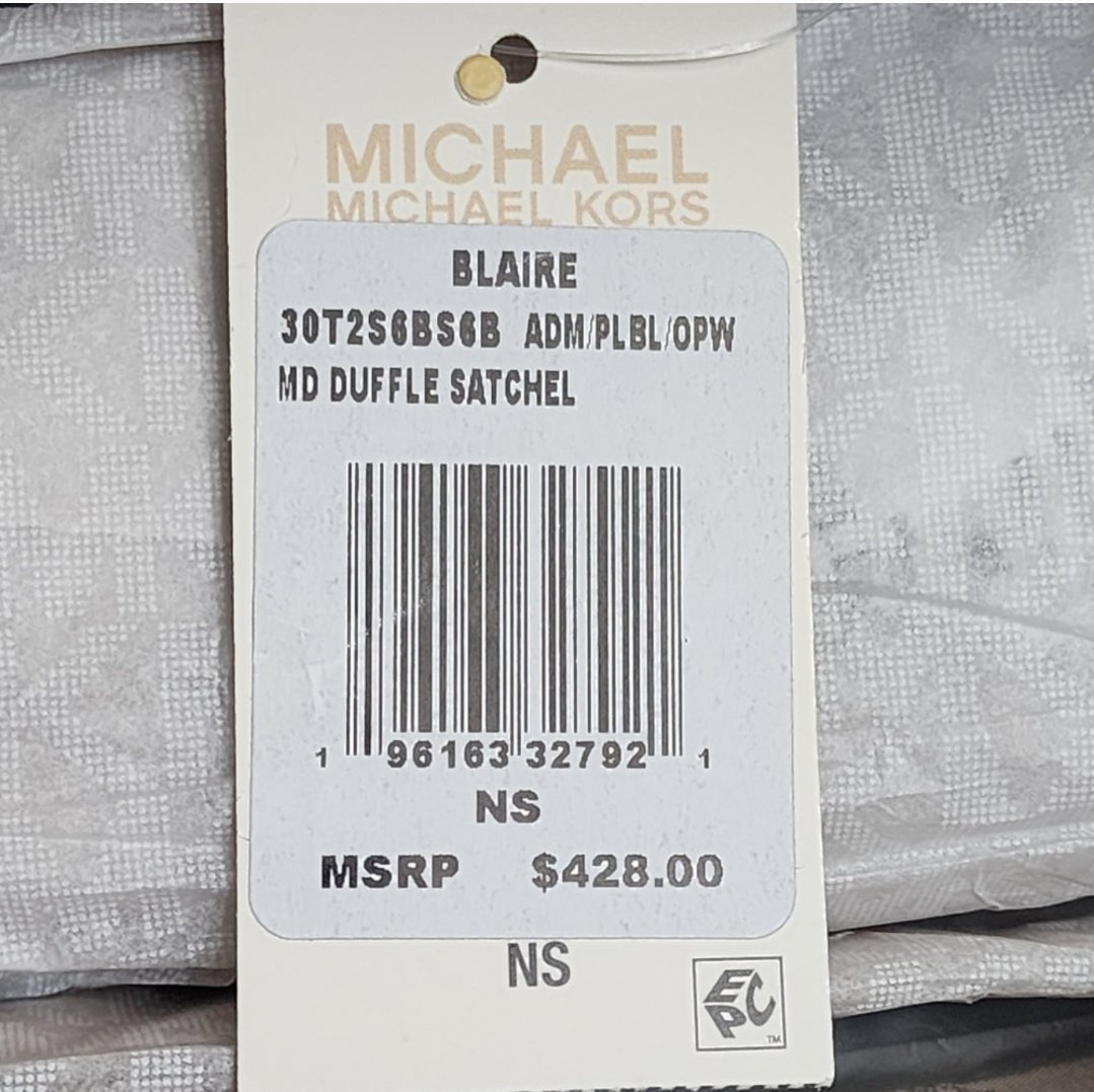 Michael Kors Blaire Duffle Logo MD Satchel Crossbody